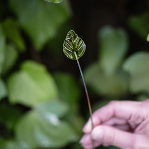 Individual Leaf Glass Flower Stems