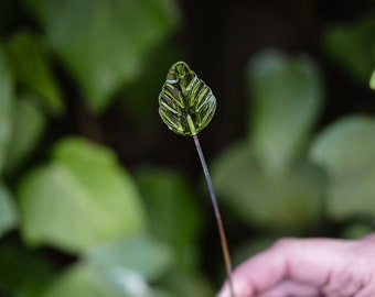 Individual Leaf Glass Flower Stems