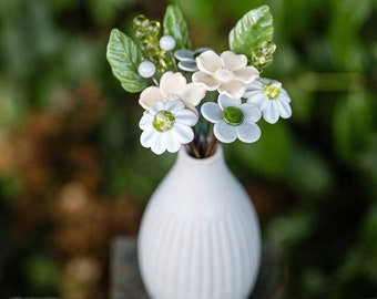 Crisp Autumn Morning Glass Flower Bouquet