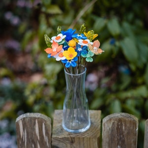 Summer Days Glass Bouquet with Glass Vase