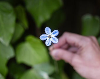 Individual Forget Me Not Glass Stems