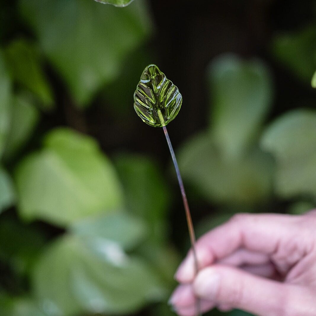 Individual Leaf Glass Flower Stems