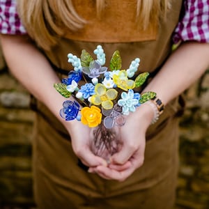 Frühling Boho Glas Blumenstrauß