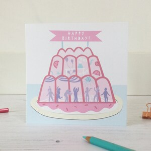 Jelly Birthday Card, Pastel Birthday Card, Occassion Card, Party Card, Blank Card, Greetings Card image 2
