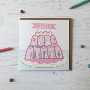 Jelly Birthday Card, Pastel Birthday Card, Occassion Card, Party Card, Blank Card, Greetings Card image 5
