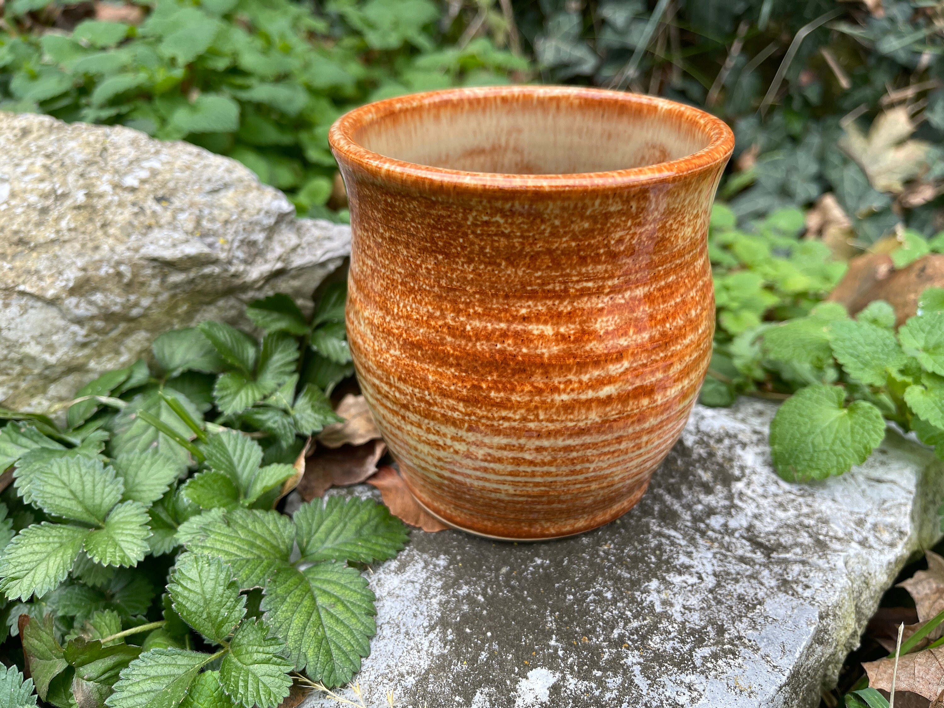 Handmade Pottery Cup Stoneware Coffee Tea Mug Without Handle Etsy