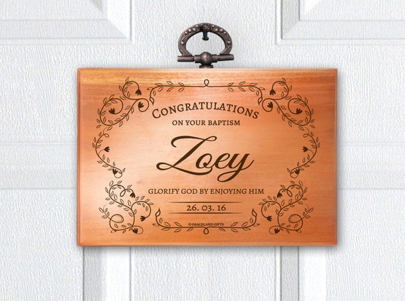 Personlised en bois massif /"fleurs/" en bois Plaque Cadeau Ajouter toute formulation