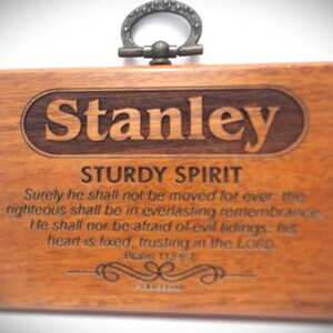 LNP8 | Names Sally-Tracey | Mahogany Wood Christian Name Plaque With Bible Verse, Scripture, STANDARD NAME, GracelandGifts