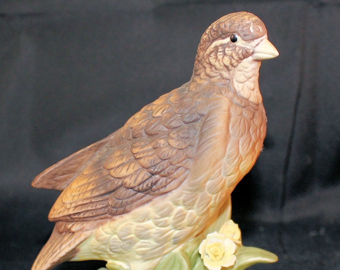 Vintage Napco Hand Painted Bob White Quail Figurine C-8808 Holiday Gift