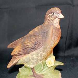 Vintage Napco Hand Painted Bob White Quail Figurine C-8808 Holiday Gift