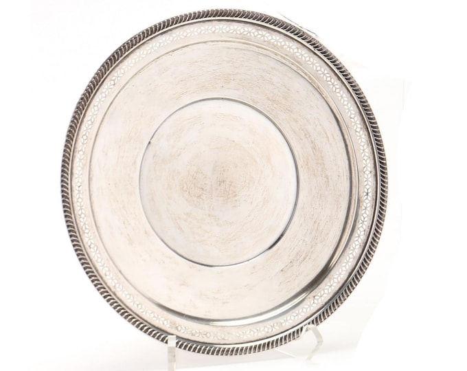 Estate Sterling Plate Vintage 925 Solid Sterling Fisher Silversmiths Pattern 2134 No Monogram Holiday Gift