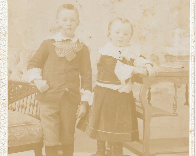 Antique Photo Portraits of Boys of Niagra Falls South Photographed by John England circa 1890s