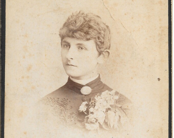 Antique Photo Portrait of Aggi Stevenson of Ontario Canada