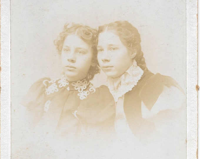 Antique Photo Portraits of Young Women Girls of Marion New York Photographed by S C Gurnee circa 1890s