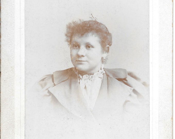 Antique Photo Portrait of Mary Demrau of Auburn New York 1895