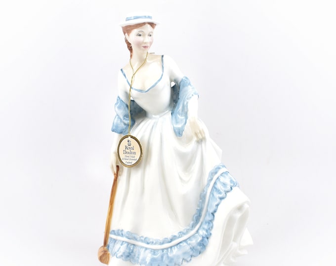 Royal Doulton Summertime HN3137 Figurine Seasons Series Four 1987 Designed by Pauline Parsons White Dress Collectors Club Exclusive