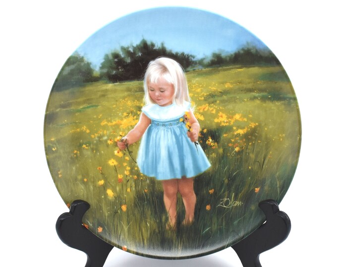 Estate Collector Plate Meadow Magic by Donald Zolan Special Moments Collection 1989 Pemberton & Oakes Box and Certficate COA Holiday Gift