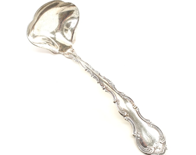 Estate Gravy Ladle Gorham Strasbourg 1897 Vintage 925 Solid Sterling Silver 7 Inches Long Holiday Gift
