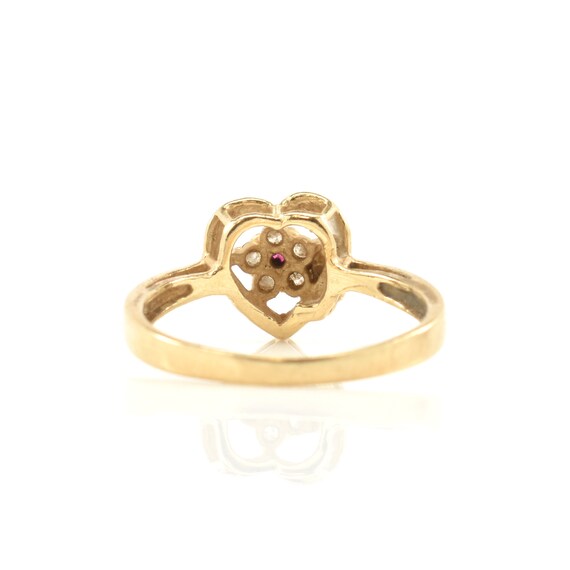 Estate Gemstone Ring Vintage 14K Solid Yellow Gol… - image 5