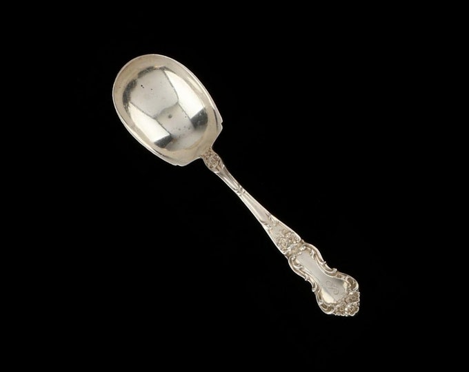 Estate Sugar Spoon Watson Wallace Meadow Rose Vintage 925 Solid Sterling Silver 5 5/8 Inches Long Holiday Gift