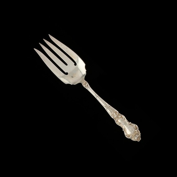 Sterling Silver Serving Fork, Meadow Rose Pattern, Watson Wallace