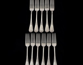 Antique Silver Fork Vintage 925 Solid Sterling Silver Dominick