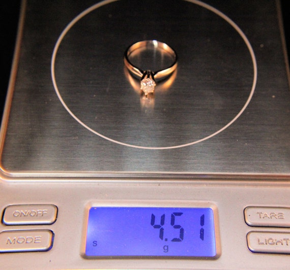 Estate Diamond Ring Vintage Solid Platinum Natura… - image 5