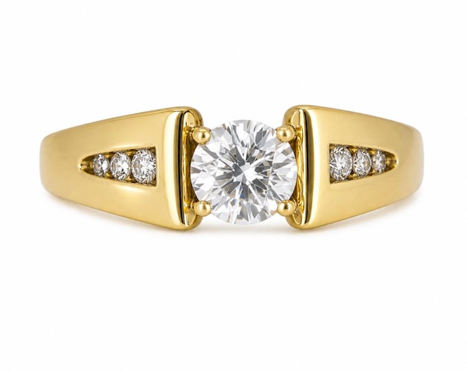 Estate 14K Yellow Gold Diamond Engagement Ring (.55 Carat)