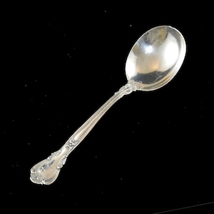 Estate Silver Gumbo Spoon Gorham Chantilly Vintage 925 Solid Sterling Silver Round Bowl Soup Spoon 6 5/8 Inches Long Holiday Gift