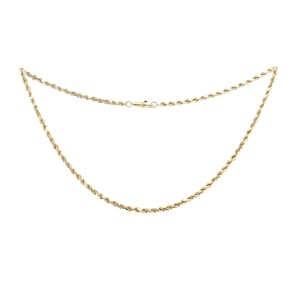 Estate Gold Necklace Vintage 14K Solid Yellow Gold Necklace 16 Inches Long Twisted Rope Chain Holiday Gift