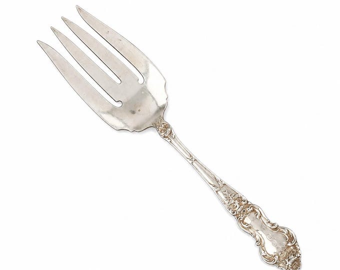 Sterling Silver Serving Fork, Meadow Rose Pattern, Watson Wallace, 8 1/2 Inches