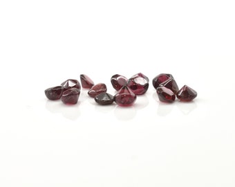 14 Natural Oval & Round Cut Deep Red Garnets 8.66 Carats Total Loose Gemstones January Birthstone Holiday Gift