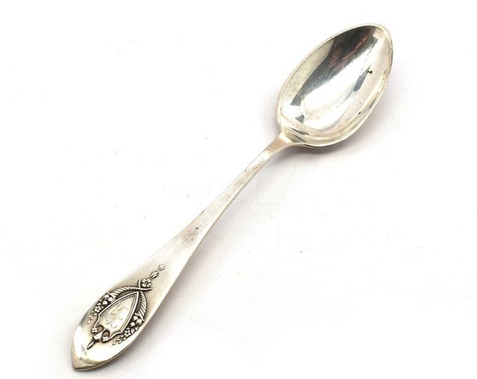 Estate Demitasse Spoon Lunt Mount Vernon Vintage 925 Sterling Silver 4 1/2 Inches Long Holiday Gift