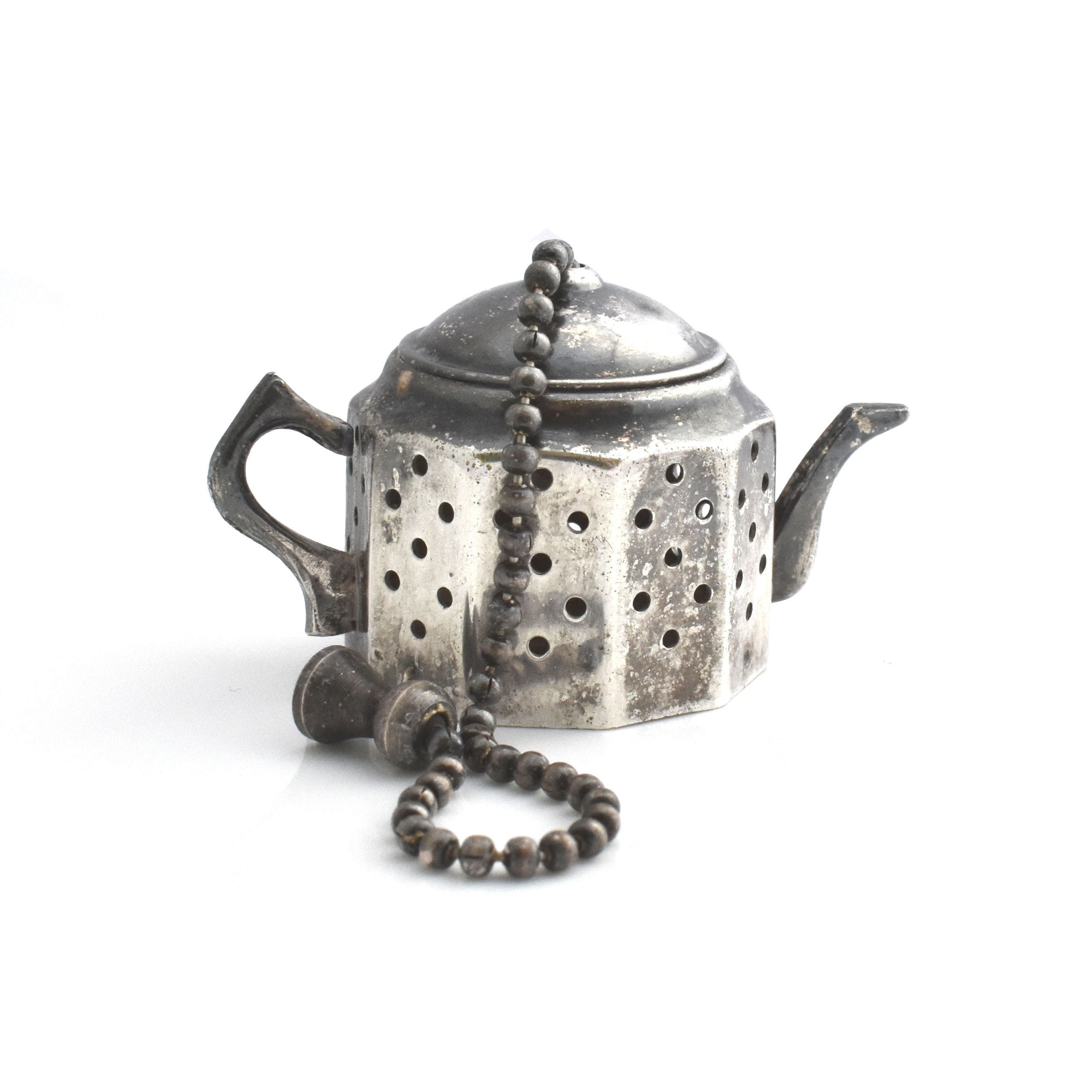 Estate Tea Infuser Vintage Silver Plate Tea Pot Shape Reg No 883376