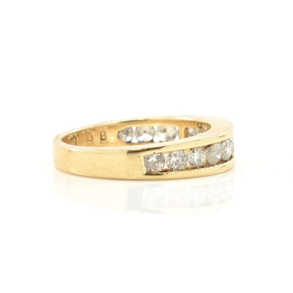 Estate Diamond Ring Vintage 14K Solid Yellow Gold… - image 4