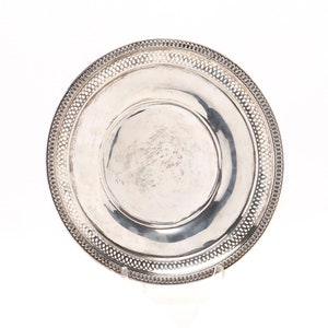Estate Sterling Plate Vintage 925 Solid Sterling Pattern 59 No Monogram Holiday Gift