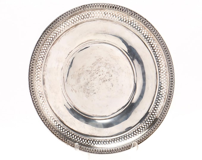 Estate Sterling Plate Vintage 925 Solid Sterling Pattern 59 No Monogram Holiday Gift