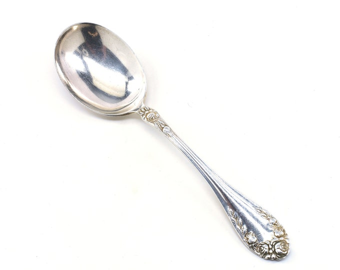 Estate Soup Spoon Watson Wallace Rose Vintage 925 Solid Sterling Silver 7 Inches Long Holiday Gift