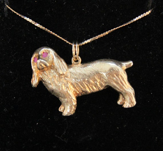 Dogs and Doghouses Vintage Plastic Charms Necklace - Ruby Lane