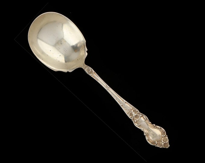 Estate Serving Spoon Watson Wallace Meadow Rose Vintage 925 Solid Sterling Silver 8 5/8 Inches Long Holiday Gift