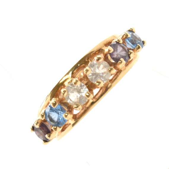 Estate Gemstone Ring Vintage 10K Solid Yellow Gol… - image 2
