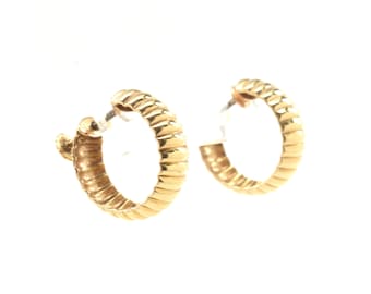 ORECCHINI SFERE IN ORO GIALLO 18KT