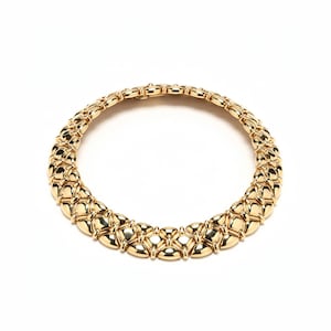 Magnificent Craig Drake Choker Vintage 18K Solid Yellow Gold Heavy Necklace Over 16 Inches Long Over Half Pound Made in Italy Valentine