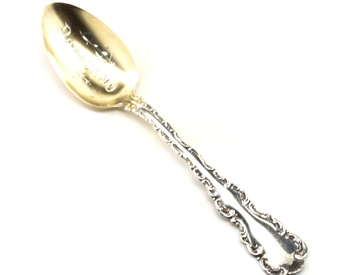 Estate Souvenir Spoon Portland Antique 925 Solid Sterling Silver 5 3/4 Inches Long A Feldenheimer Pat 1883 Holiday Gift