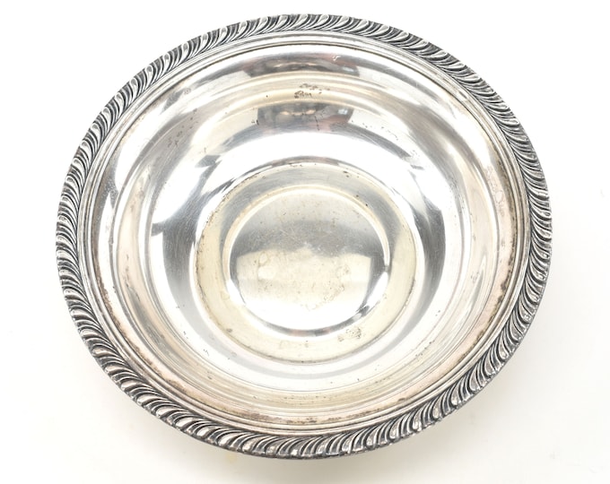 Estate Sterling Bowl Vintage 925 Solid Sterling Silver Manchester Pattern 997 No Monogram Holiday Gift