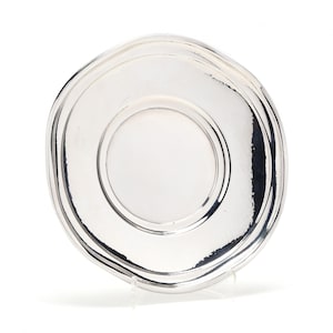 Estate Sterling Plate Vintage 925 Solid Sterling Silver George A Henckel Pattern 1689 Art Deco Hammered No Monogram Holiday Gift