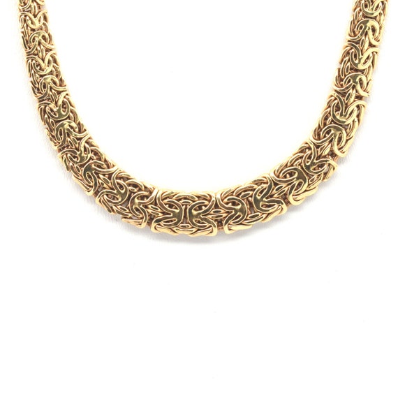 Estate Gold Necklace Vintage 14K Yellow Gold Intr… - image 2
