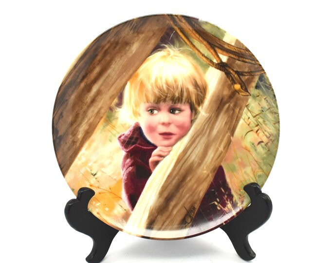 Estate Collector Plate Rodeo Girl by Donald Zolan Special Moments Collection 1990 Pemberton & Oakes Box and Certficate COA Holiday Gift