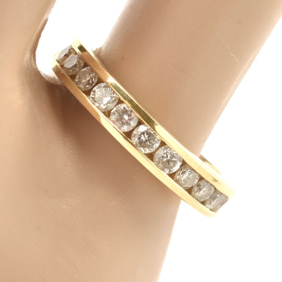 Estate Diamond Ring Vintage 14K Solid Yellow Gold… - image 2