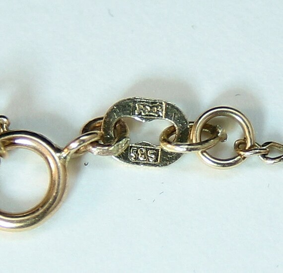 14K Solid Yellow Gold Multi-Colored Natural Tourm… - image 5